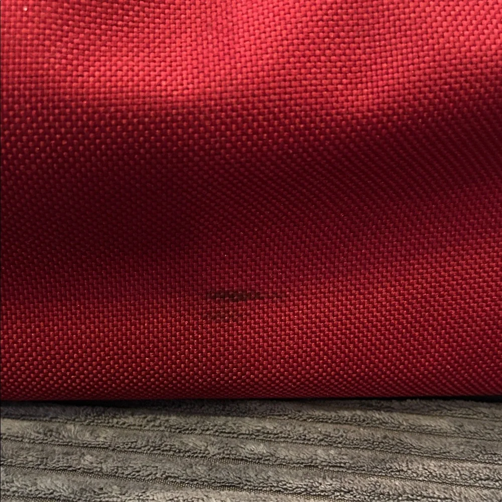 Samsonite Red and Black Duffel Bag with Shoulder Strap